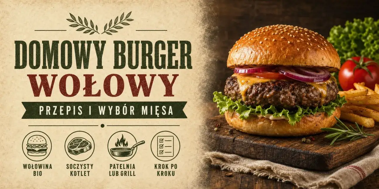 Domowy burger wołowy: przepis na soczysty kotlet, wybór mięsa, patelnia lub grill, krok po kroku. Pyszne, prawdziwe burgery!